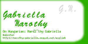 gabriella marothy business card